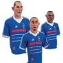 Marionnettes de Marcel Desailly, Zinedine Zidane, David Trezeguet 