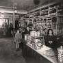 Mr. and Mrs. Messaoudi in their grocery store. 1950s, Levallois-Perret