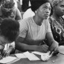 Reportage pour le centre d’éducation civique des Africaines à Paris, Cours de français, 1965, Janine Niépce © Musée national de l'histoire et des cultures de l'immigration