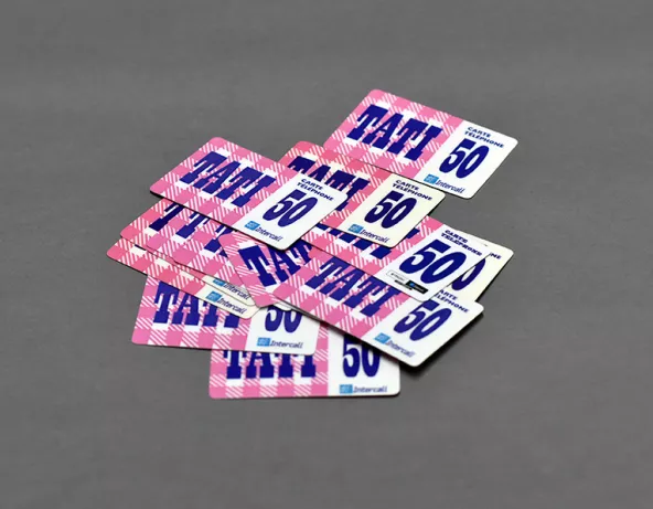 Carte téléphonique de la marque Tati