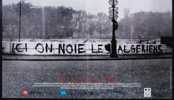 Affiche du film "Ici on noie les Algériens" de Yasmina Adi