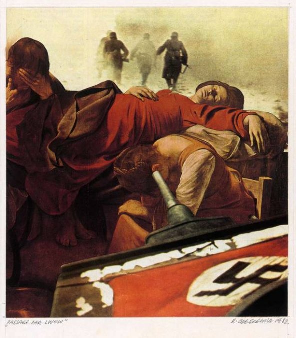 Passage par Lwow. Série "Aimez vos ennemis", 1982. Photomontage 