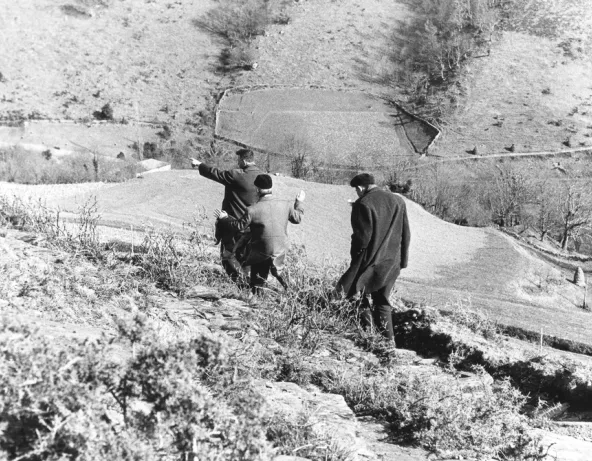 Illegal Portuguese immigrants crossing the Pyrenees in March 1965