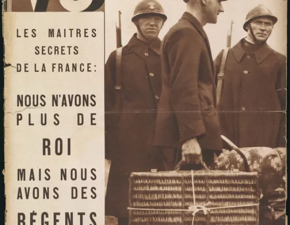 Couverture du magazine Vu du 26 juin 1935, “Une grande enquête sur les refoulés et les expulsés : parias de l’Europe”