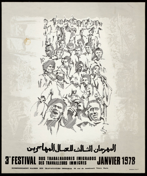 Affiche festival des travailleurs immigrés