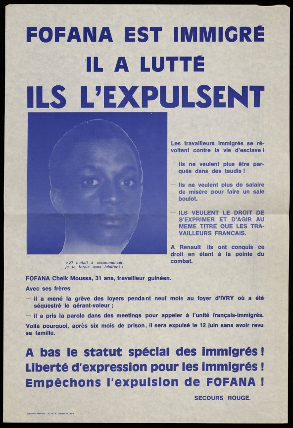 Affiche : Fofana est immigré