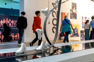 Public in the “Olympism, a world history” exhibition "