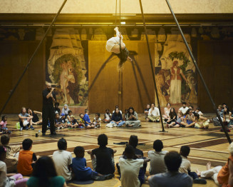 Performance improvisée entre Justine Bernachon et Abdullah Miniawy