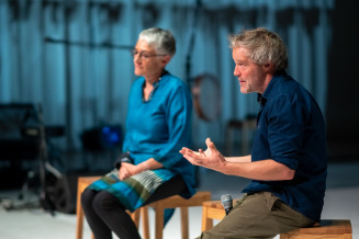 Les deux metteurs en scène de la comapgnie le GdRA