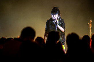 La chanteuse Thérèse sur scène