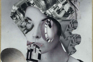 Erró, Madame Picabia, Série Collage Paris, vers 1959. 