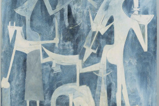 Tableau de Wifredo Lam, Grande composition, 1960
