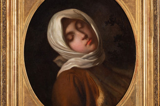 Téofil Antar Kwiatkowski, Jeune polonaise saisie par le froid, 1842, Paris, huile sur toile