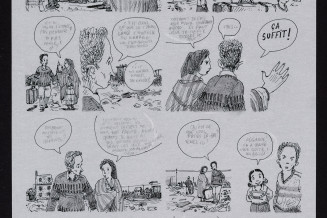 Planche de la bande dessinée Demain, demain. Nanterre Bidonville de la folie