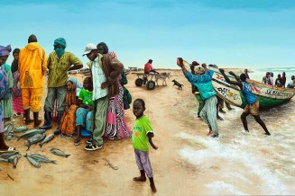 Julien Beneyton, "Mauritania, la petite pêche", 2010. Galerie Michel Giraud 