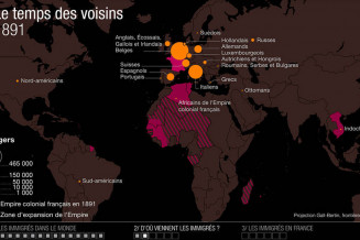 Le temps des voisins - 1891 © Atelier de cartographie de Sciences Po : Marie-Françoise Durand, Benoît Martin, Patrice Mitrano 