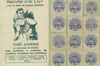 La carte de membre de la CGT de Marius Apostolo