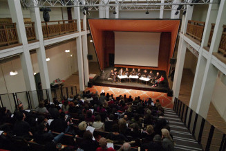 Auditorium Philippe Dewitte. © Mathieu Nouvel, Musée national de l'histoire de l'immigration