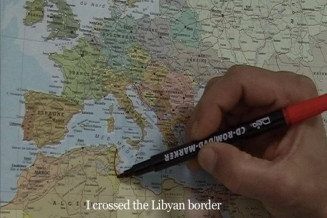 Bouchra Khalili, Mapping Journey #2. 2008 . Video,  3 mn. Musée national de l'histoire et des cultures de l'immigration © ADAGP, Paris 2011 