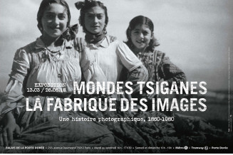 Affiche exposition Mondes tsiganes 4x3