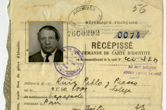 Récépissé de demande de carte d’identité de Pablo Picasso