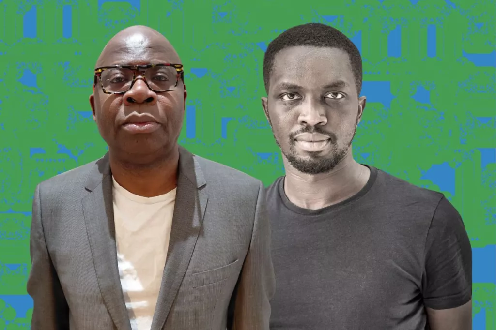 Mohamed Mbougar Sarr et Boniface Mongo-Mboussa