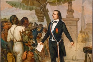 Peinture de Alphonse Garreau, Allégorie de l’abolition de l’esclavage à la Réunion, 20 décembre 1849, musée du quai Branly