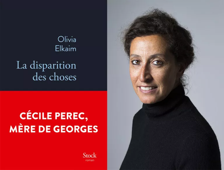 Couverture La disparition des choses et portrait d'Olivia Elkaim