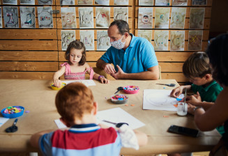 Atelier en famille © Cyril Zannettacci