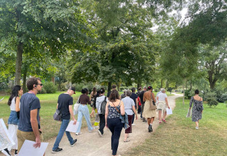 Visiteurs dans le Bois de Vincennes