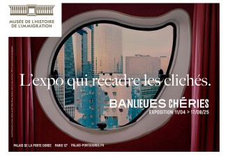 Affiche de l'exposition Banlieues chéries