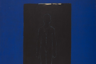 Tableau de Judit Reigl : Face A, 1989.