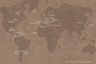 Carte des artistes présentés dans l'exposition PNPA