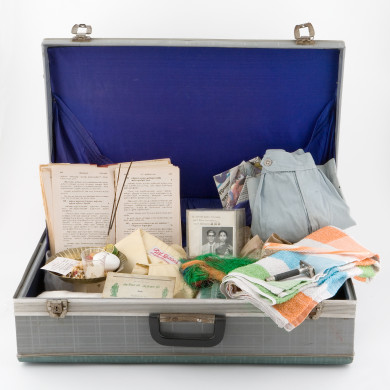 Vue intérieure de la valise de Soundirassane Nadaradjane