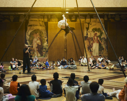 Performance improvisée entre Justine Bernachon et Abdullah Miniawy